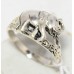 Elephant Ring Tribal Temple Jewelry 925 Sterling Silver Animal Engraved E241